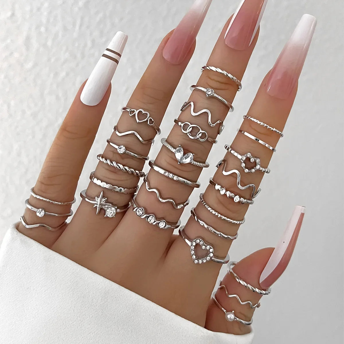 Silver Heart Set