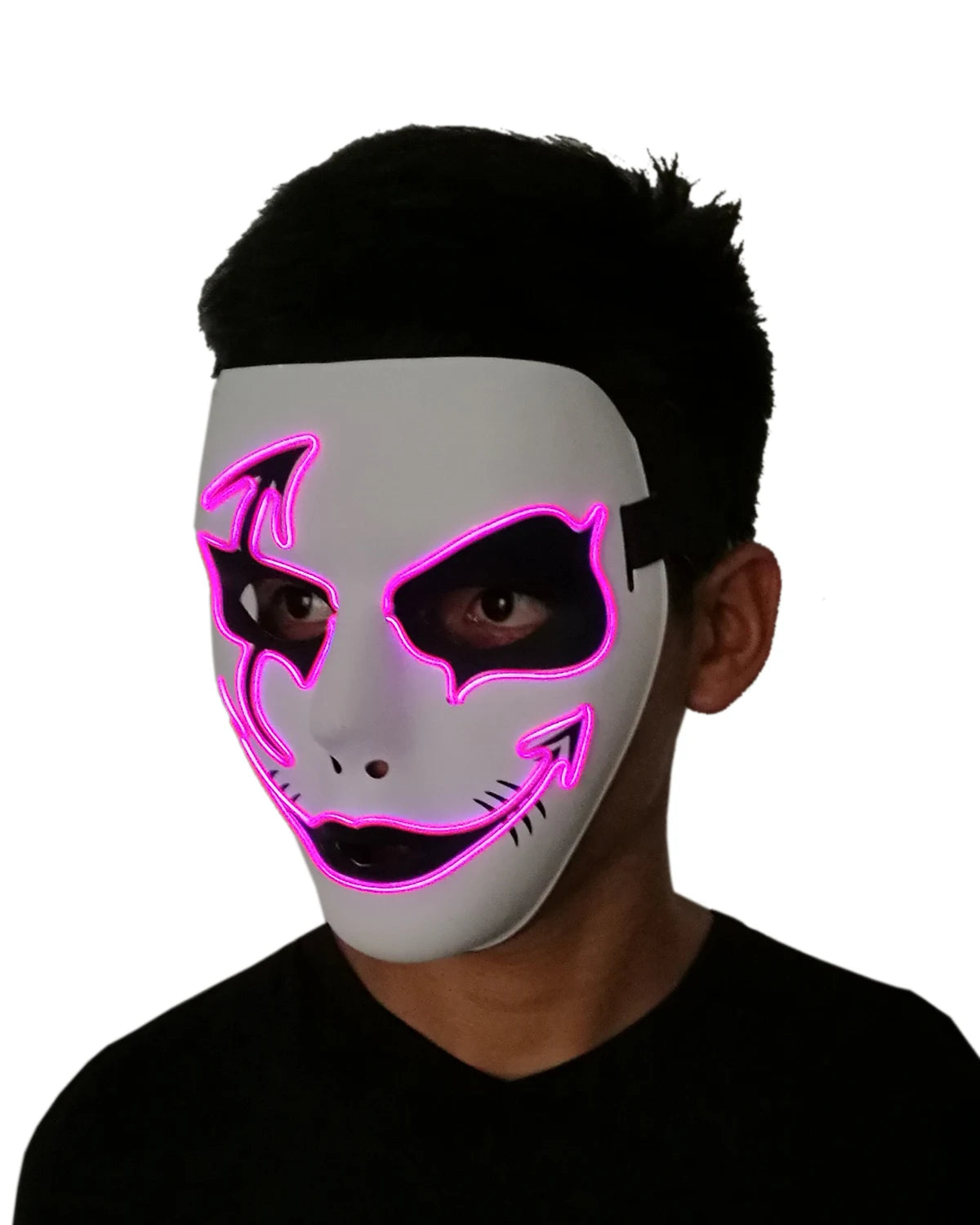 Cosplay costume luminous purge Mask Demon Slayer LED Masquerade Cosplay Mask