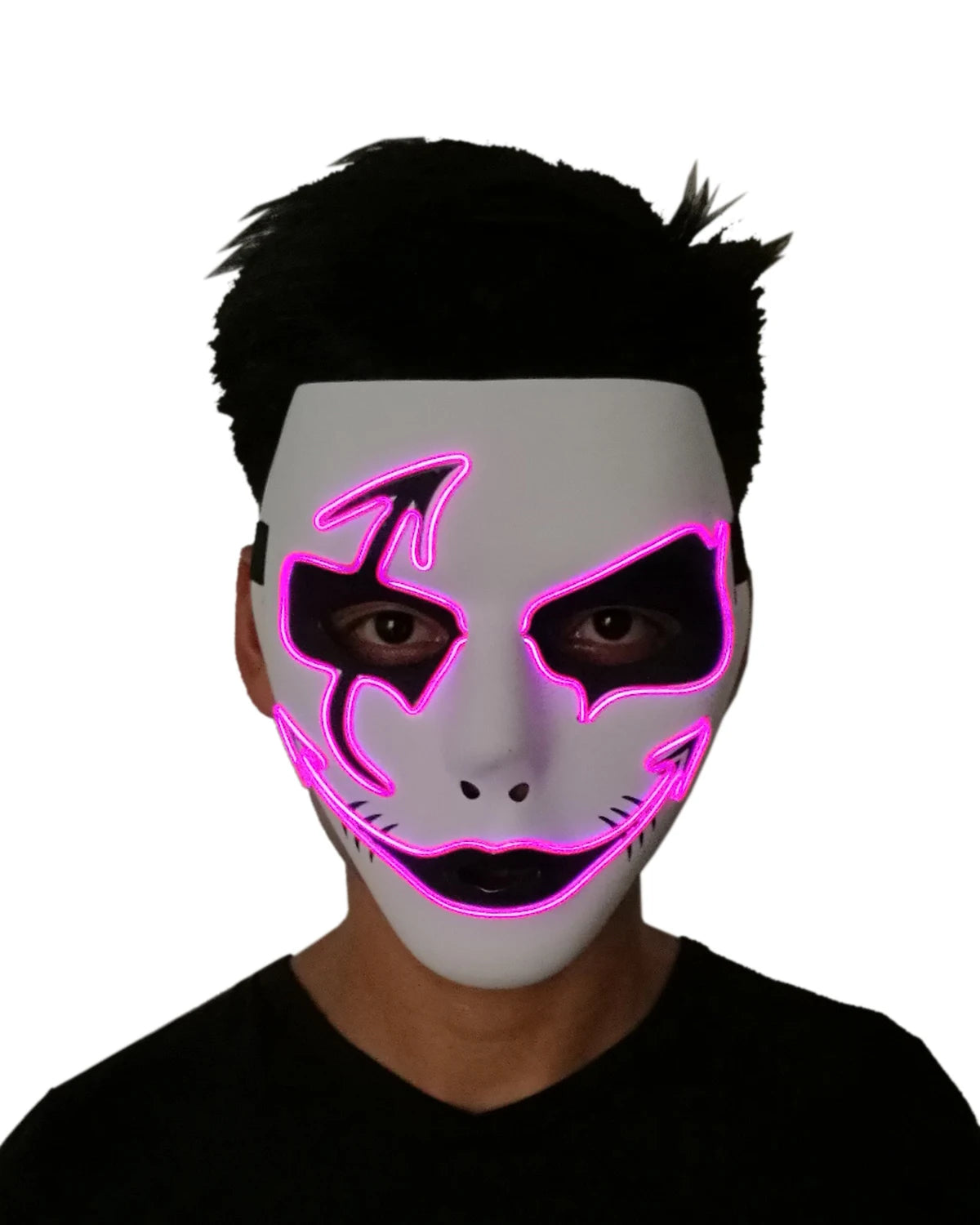 Cosplay costume luminous purge Mask Demon Slayer LED Masquerade Cosplay Mask