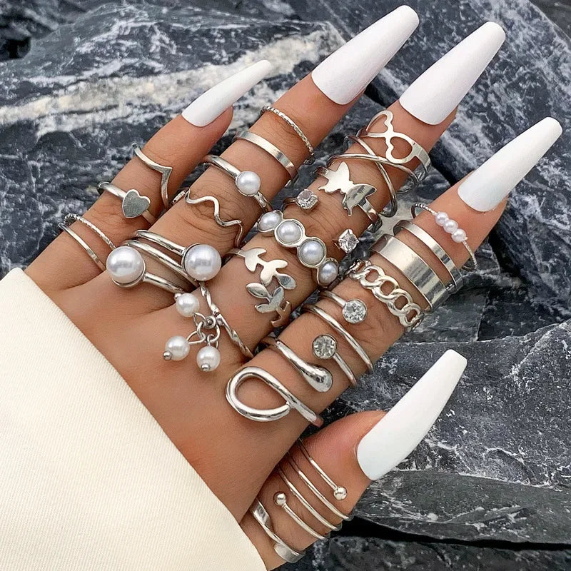 Silver Pearl Set